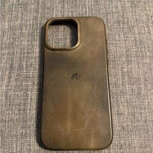 Bullstrap Premium Leather Maverick Brown Phone Case for iPhone 16 Pro Max